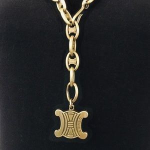 VINTAGE 80’s CELINE GOLD BRASS NECKLACE/BELT